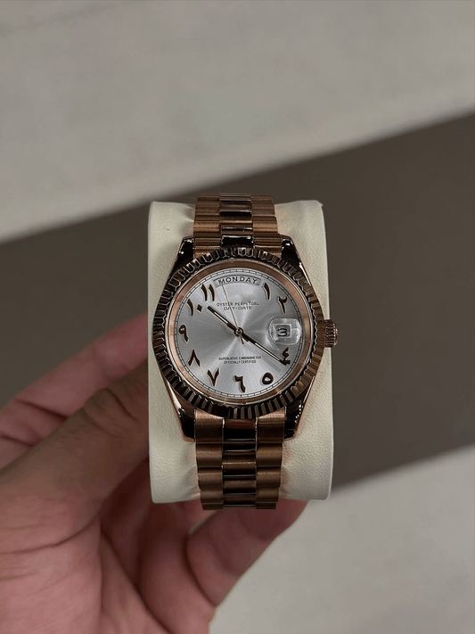 Day & Date Rose Aura Dial