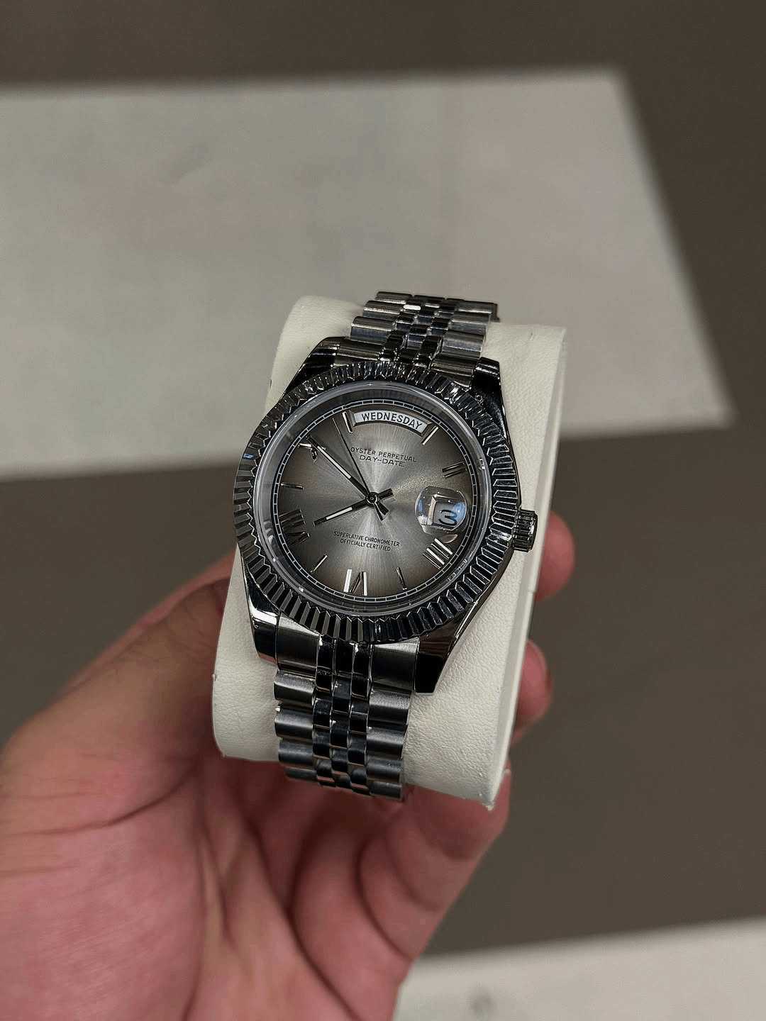 Day & Date Arctic Roman Dial