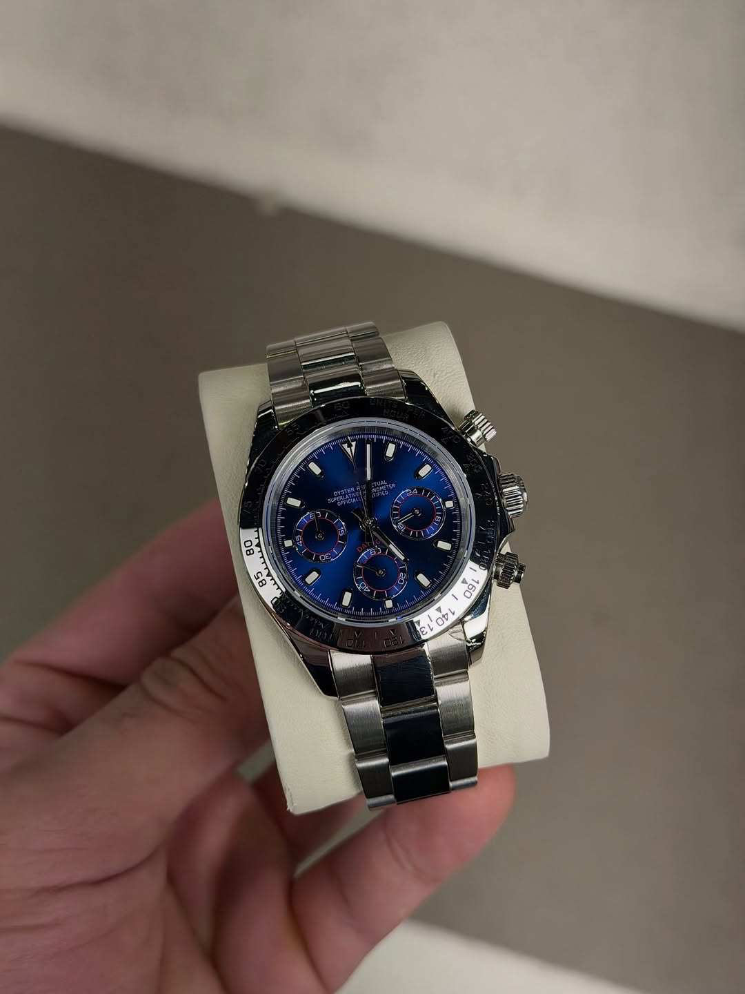 Chronograph Track Dial Blue