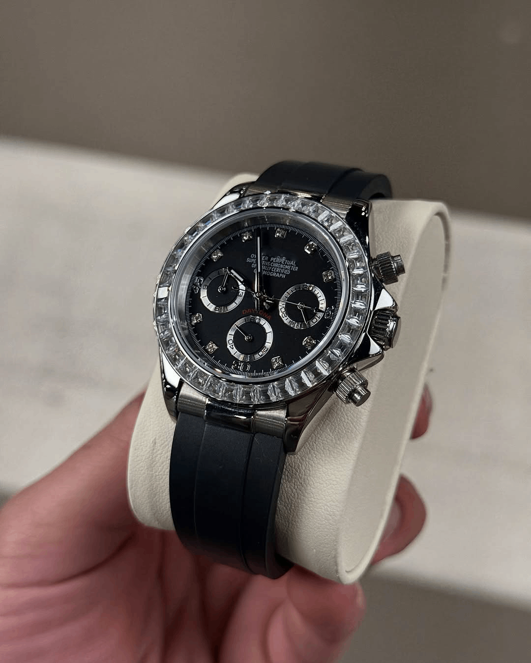 Chronograph Baguette Diamond Flex