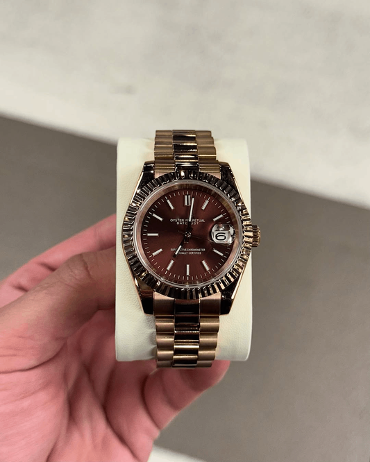 Classic Date Chocolate Roman Dial