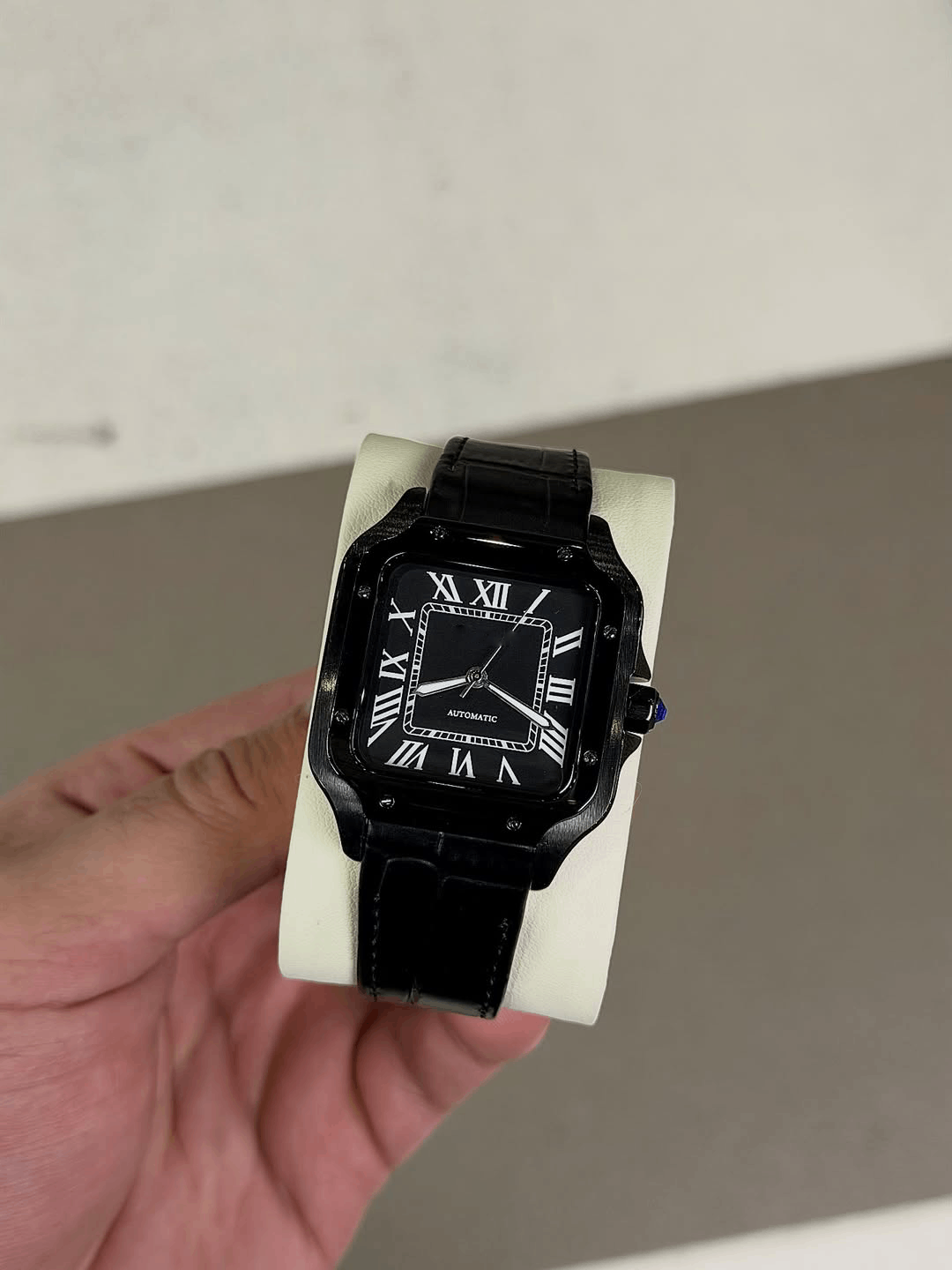 Square Batman Leather Strap