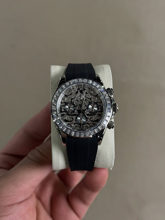 Chronograph Tiger Silver Diamond Flex