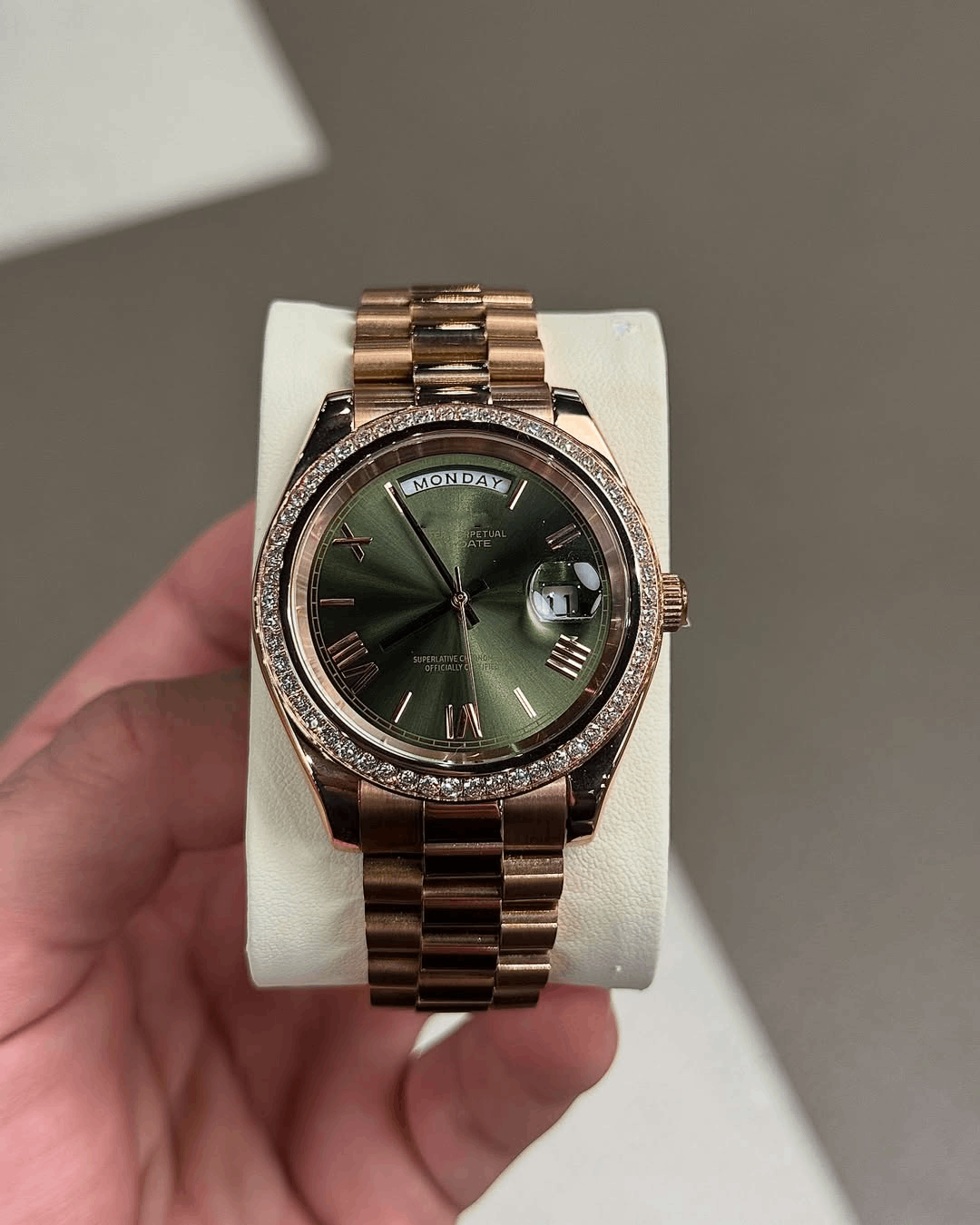 Day & Date Royal Olive Diamond