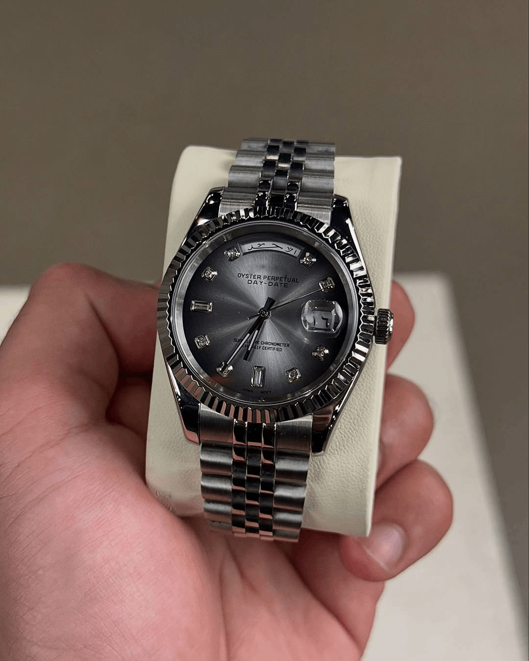 Day & Date Arctic Glaze Dial
