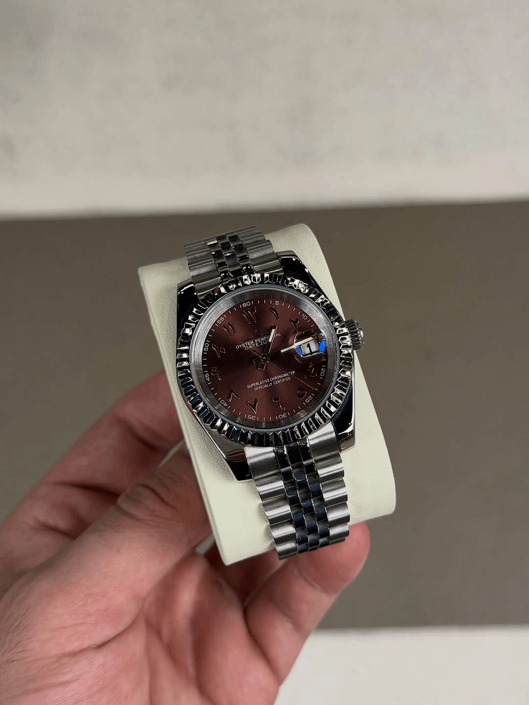 Classic Date Mocha Brown Arabic Dial