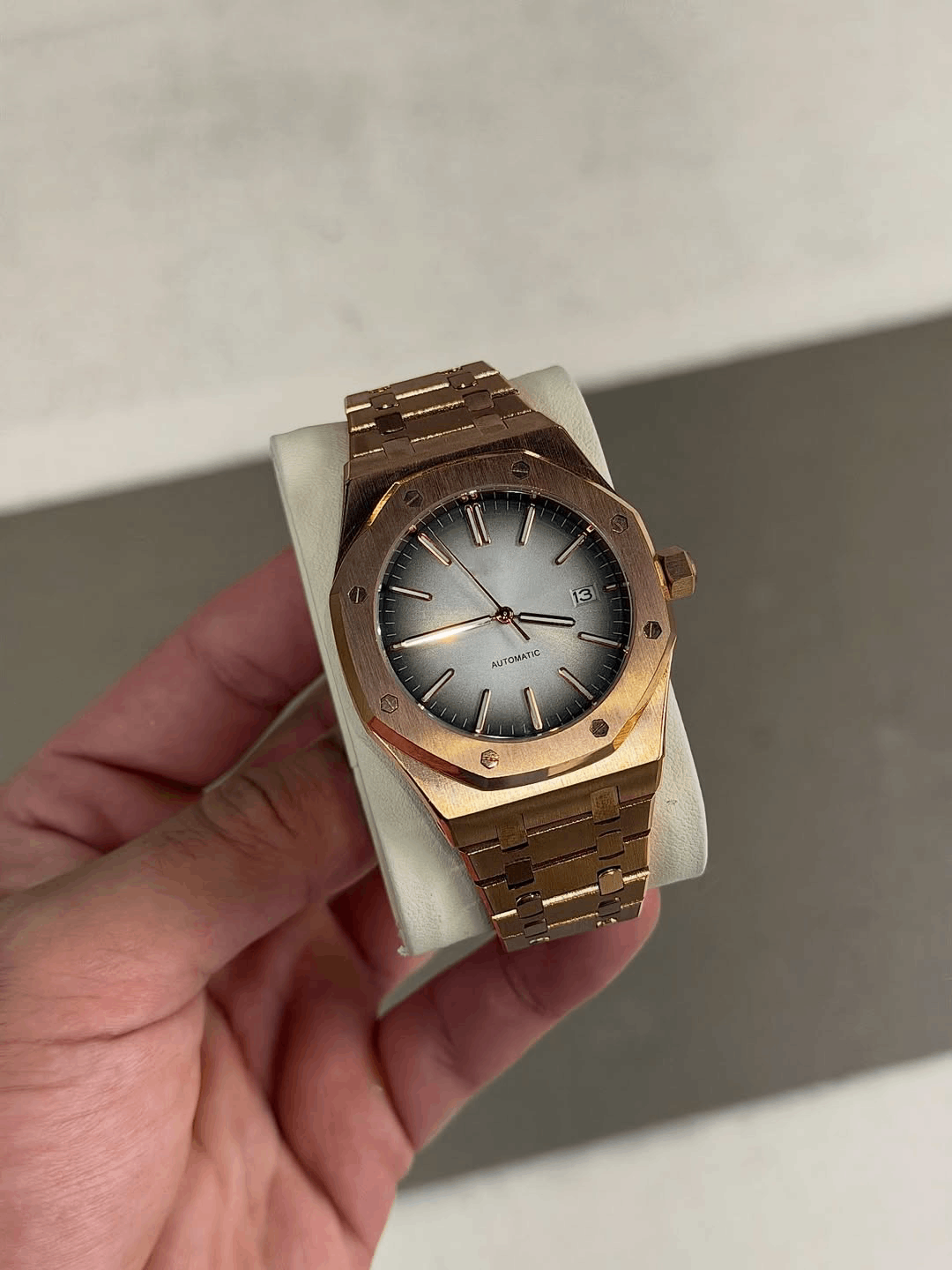 Octagonal Ombre Bronze Dial