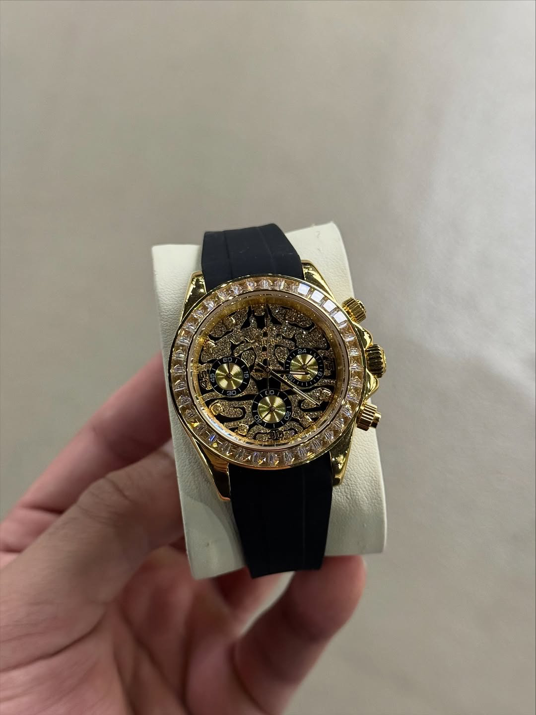 Chronograph Tiger Gold Diamond Flex