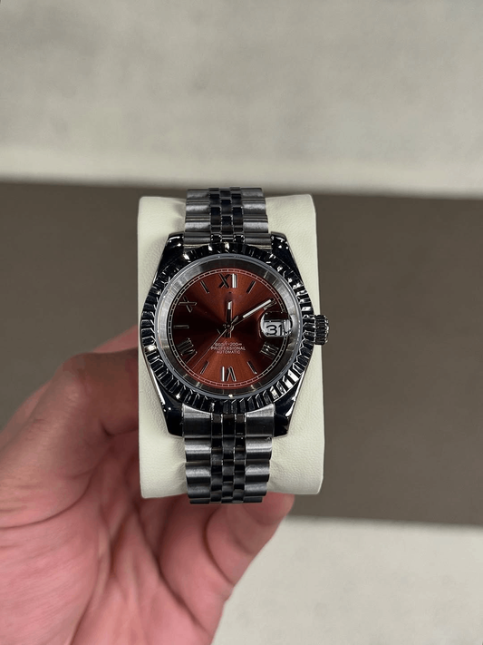 Classic Date Chocolate Roman Dial