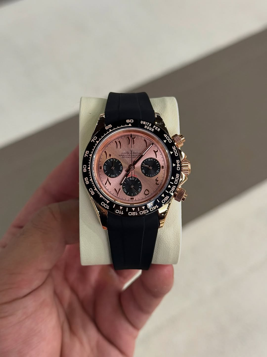 Chronograph Champagne Pink Arabic Dial