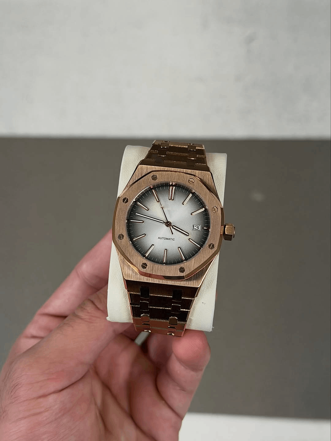 Octagonal Ombre Bronze Dial