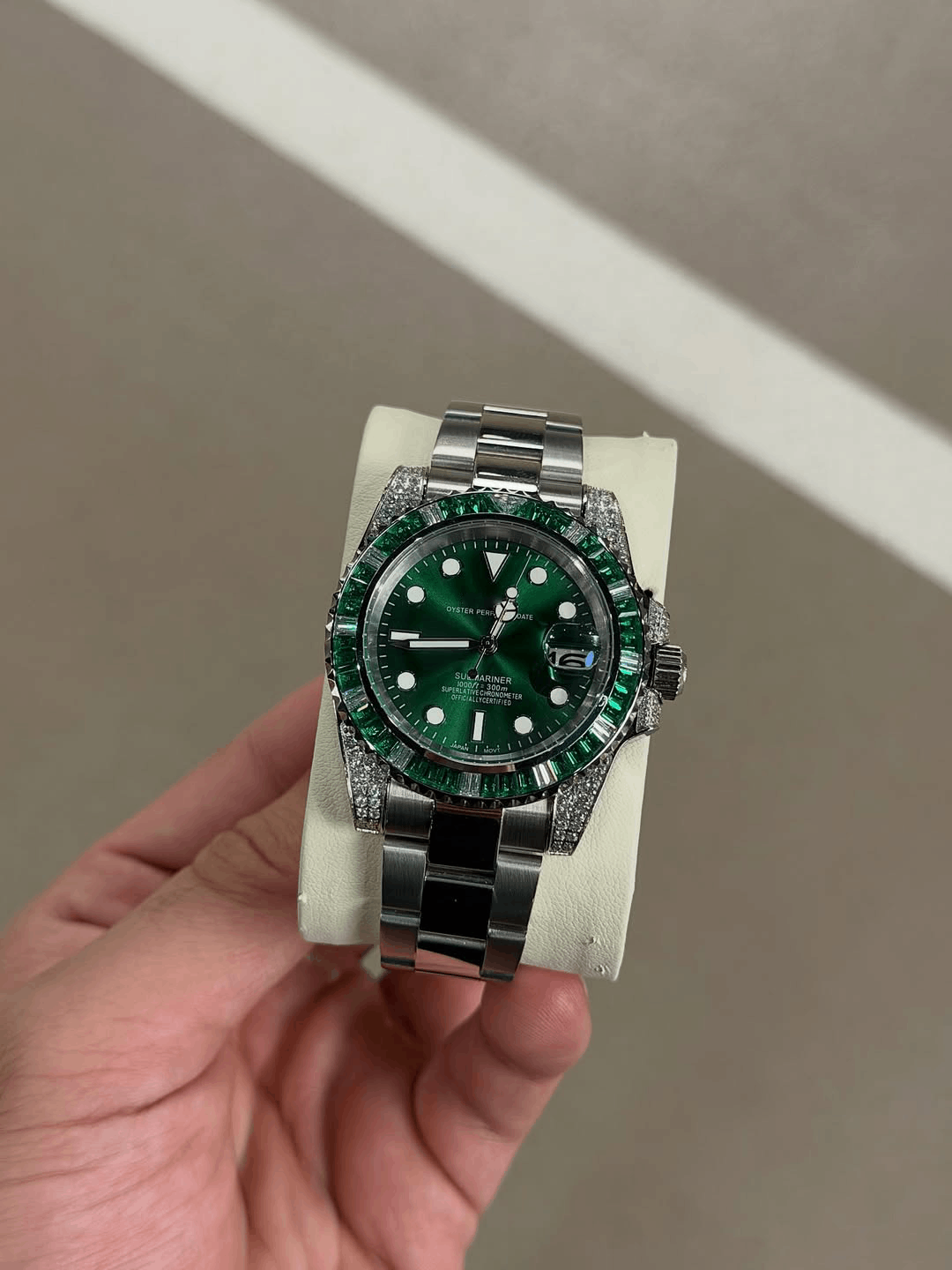 GMT Raven Green Diamond Dial