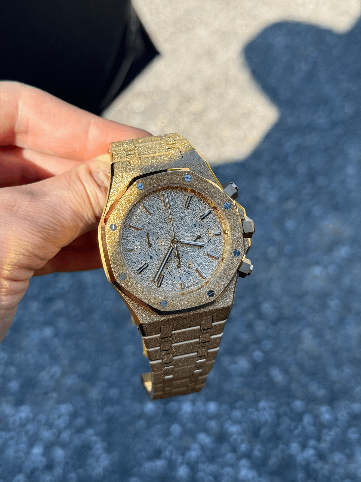 Octagonal Chronograph Frozen Gold