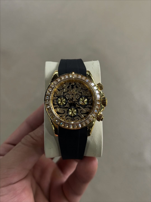 Chronograph Tiger Gold Diamond Flex