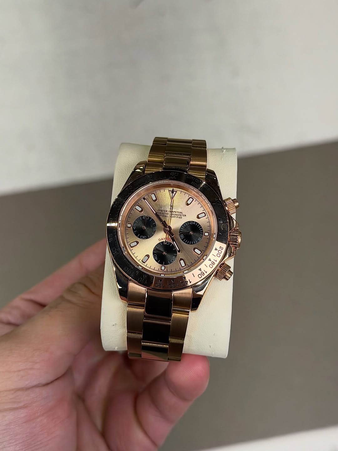 Chronograph Rose Gold Roman Dial