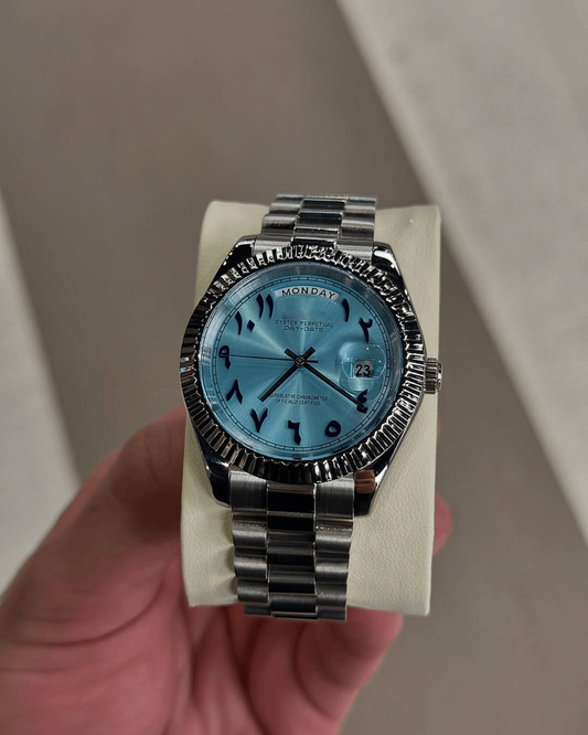 Day & Date Tiffany Blue Arabic Dial
