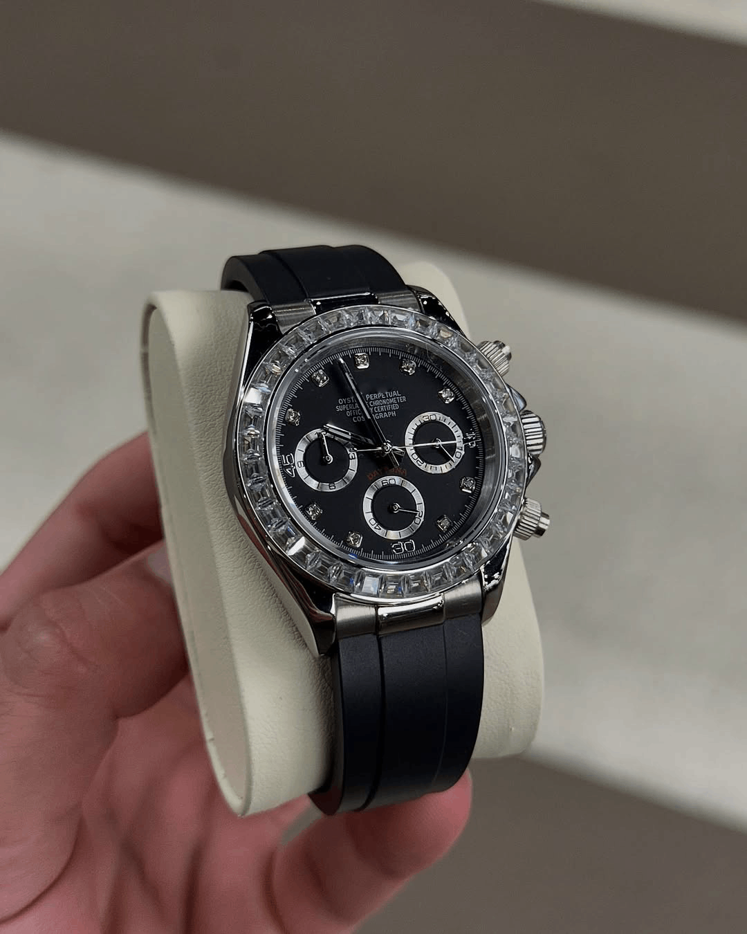 Chronograph Baguette Diamond Flex