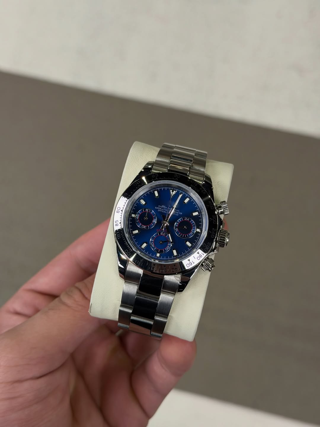 Chronograph Track Dial Blue