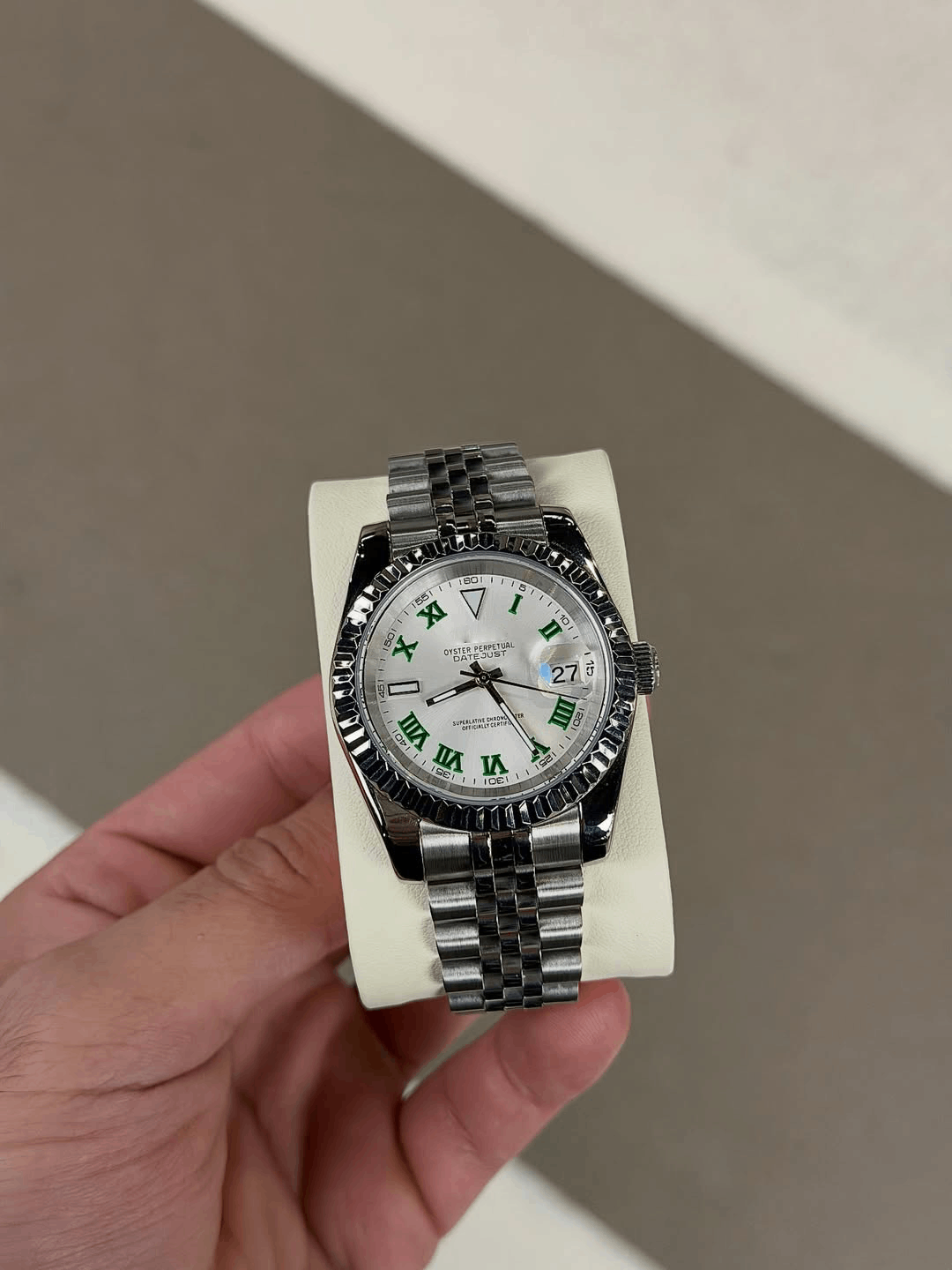 Classic Date Hunter Green Dial