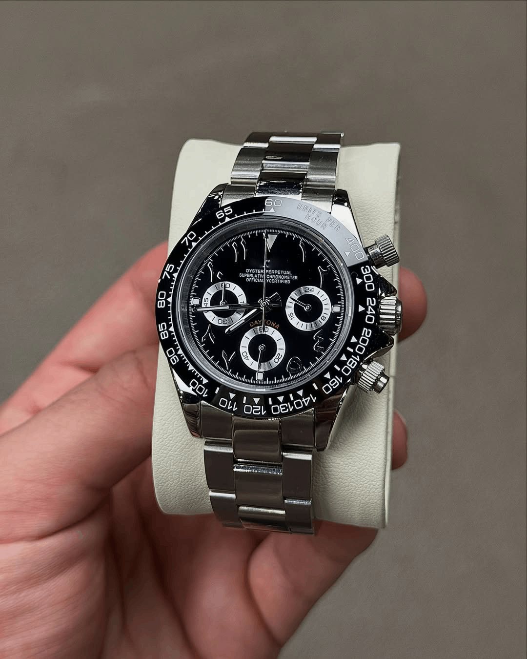 Chronograph Panda Black Arabic Dial