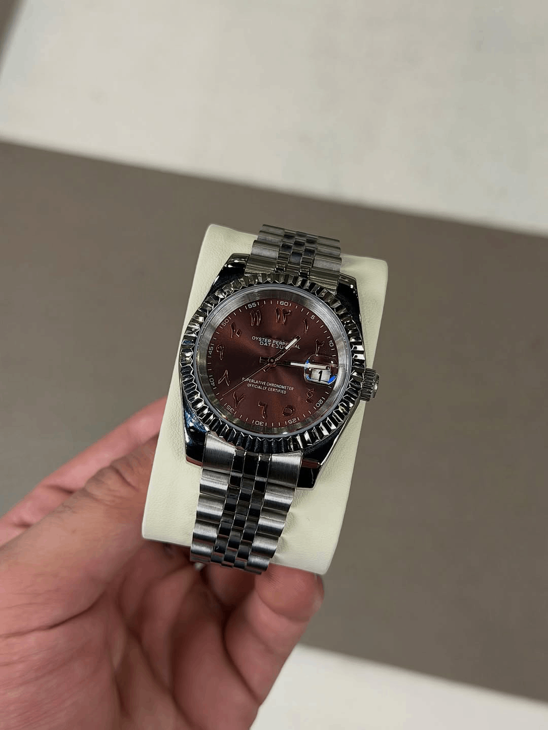 Classic Date Mocha Brown Arabic Dial