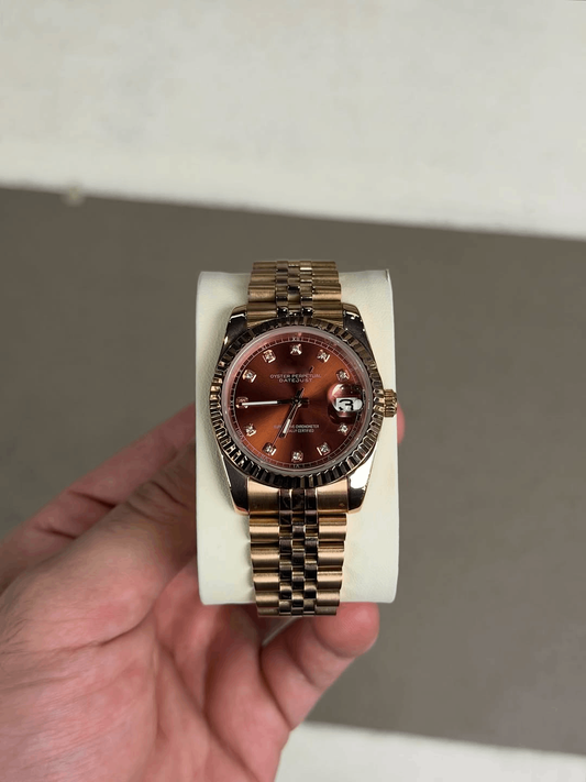 Classic Date Rose Diamond Dial