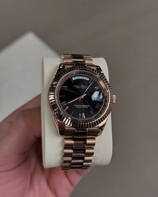 Day & Date Champagne Gold Roman Dial
