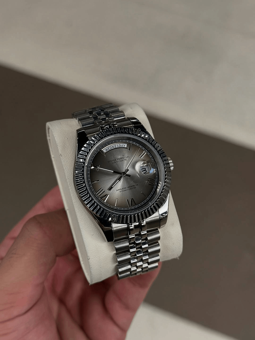 Day & Date Arctic Roman Dial