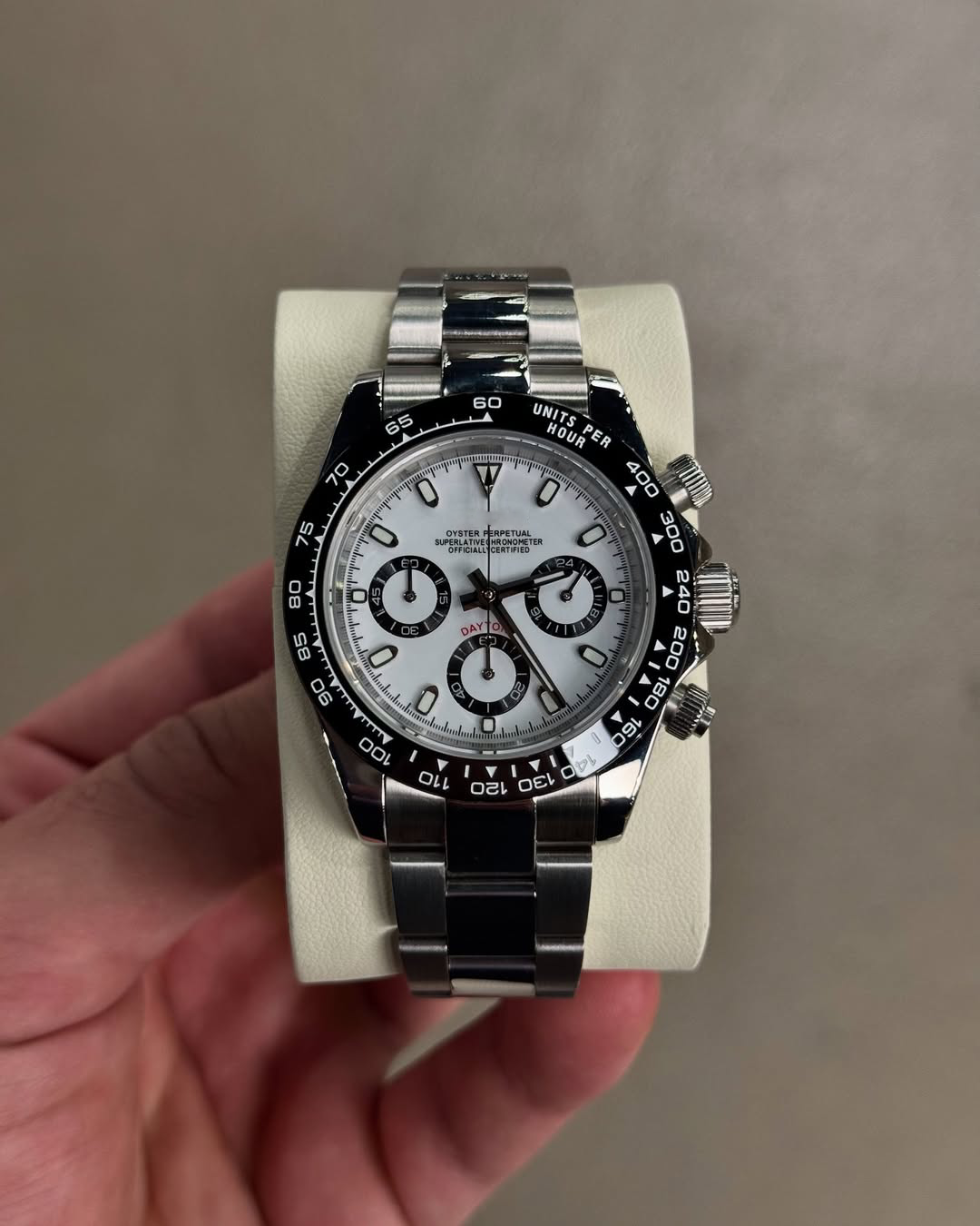 Chronograph Panda White Roman Dial