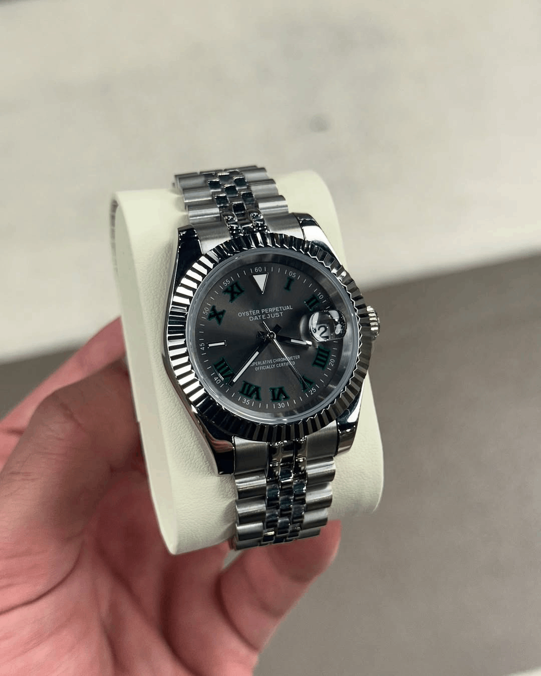 Classic Date Royal Wimbledon Roman Dial