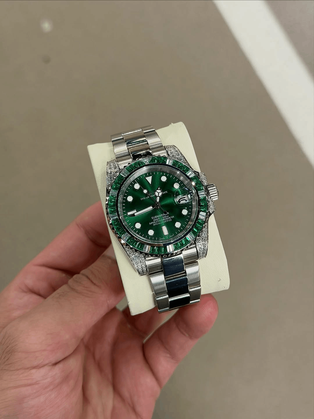 GMT Raven Green Diamond Dial