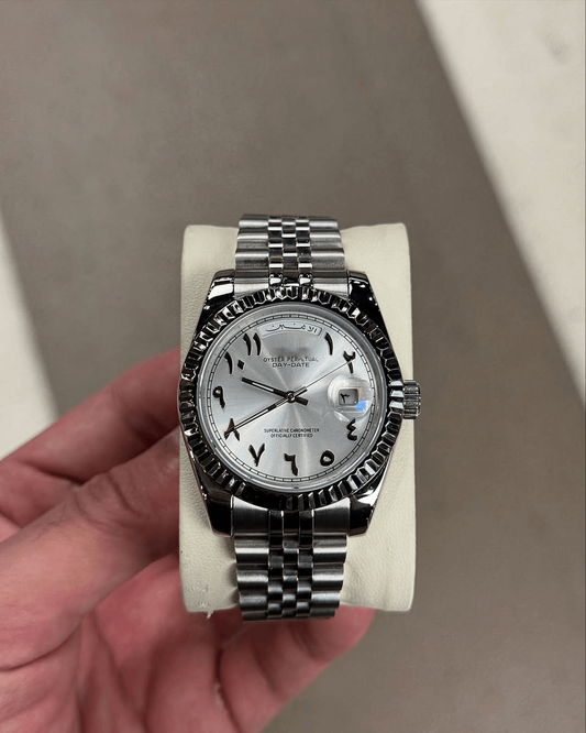 Day & Date Platinum Arabic Dial