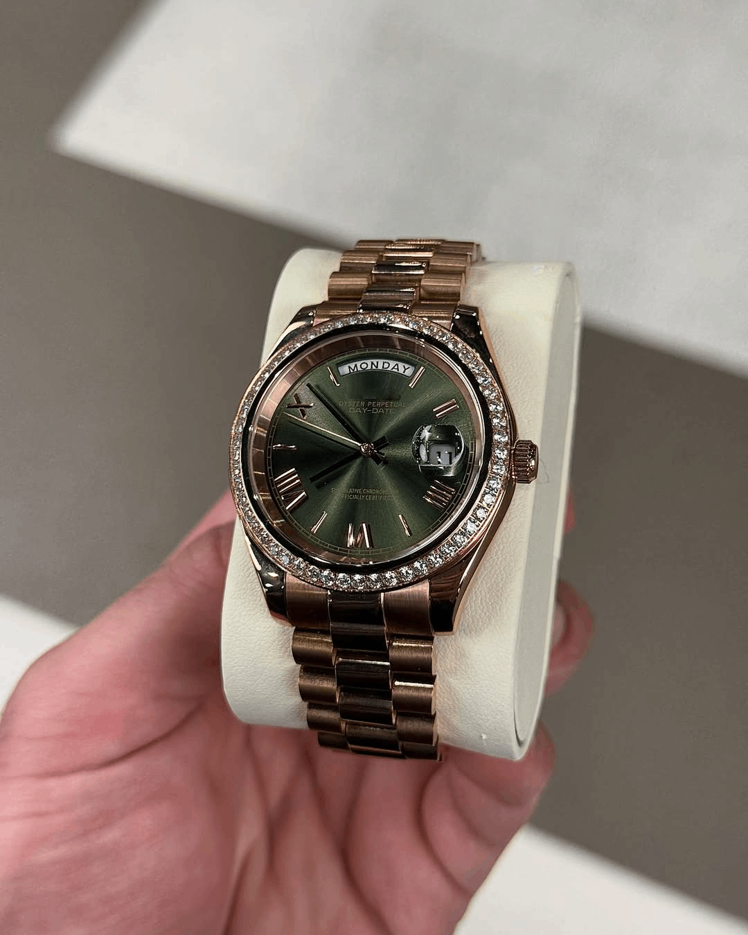 Day & Date Royal Olive Diamond