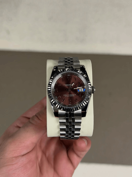 Classic Date Mocha Brown Arabic Dial