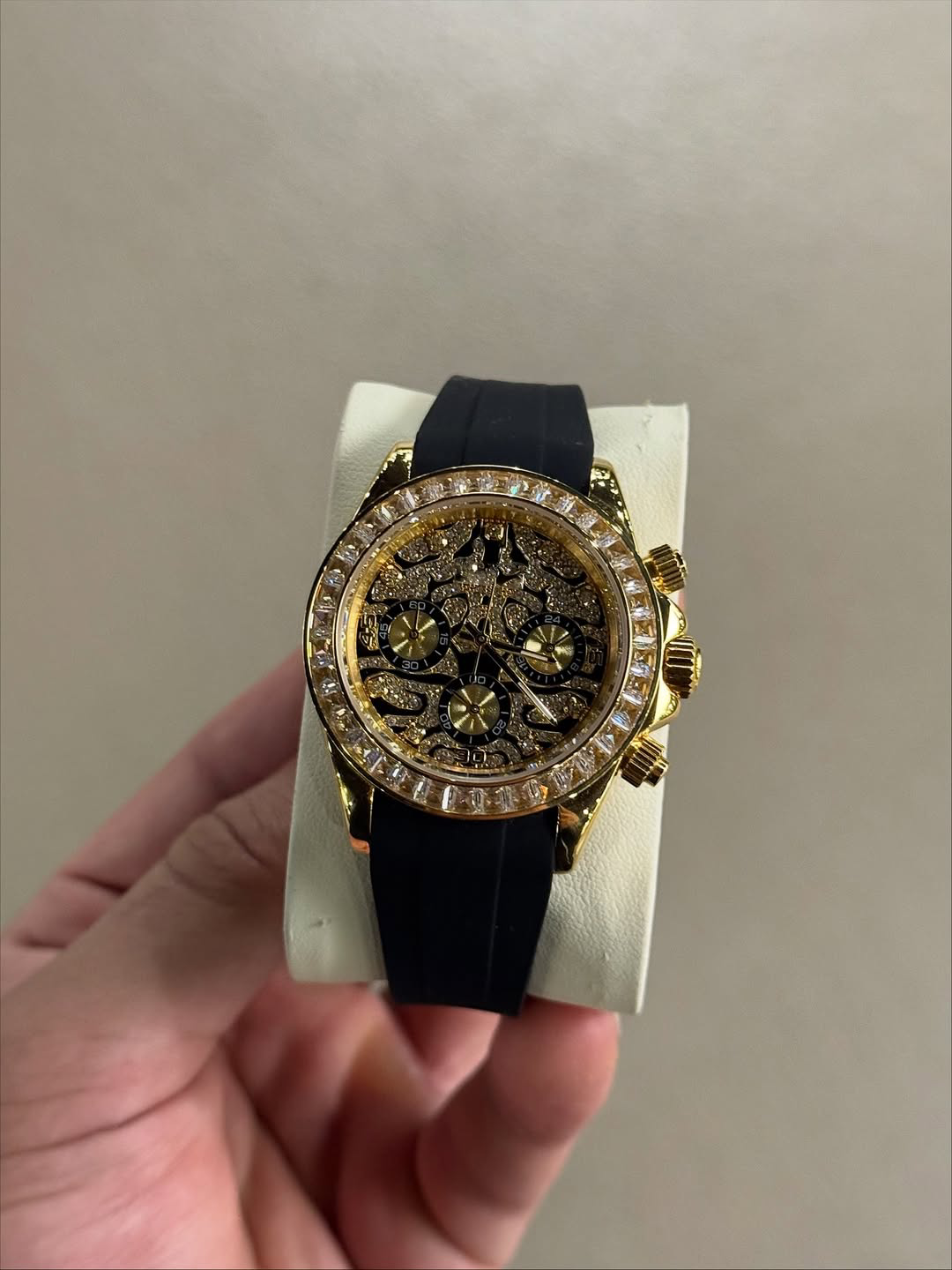 Chronograph Tiger Gold Diamond Flex