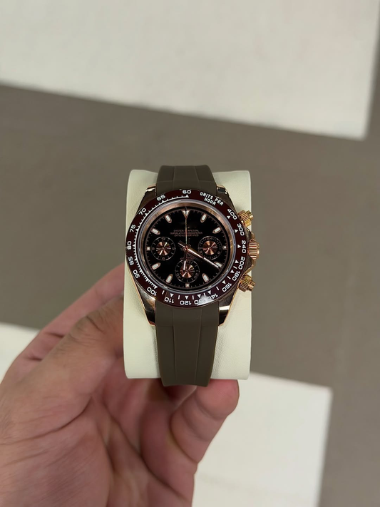Chronograph Caramel Mocha Brown Flex