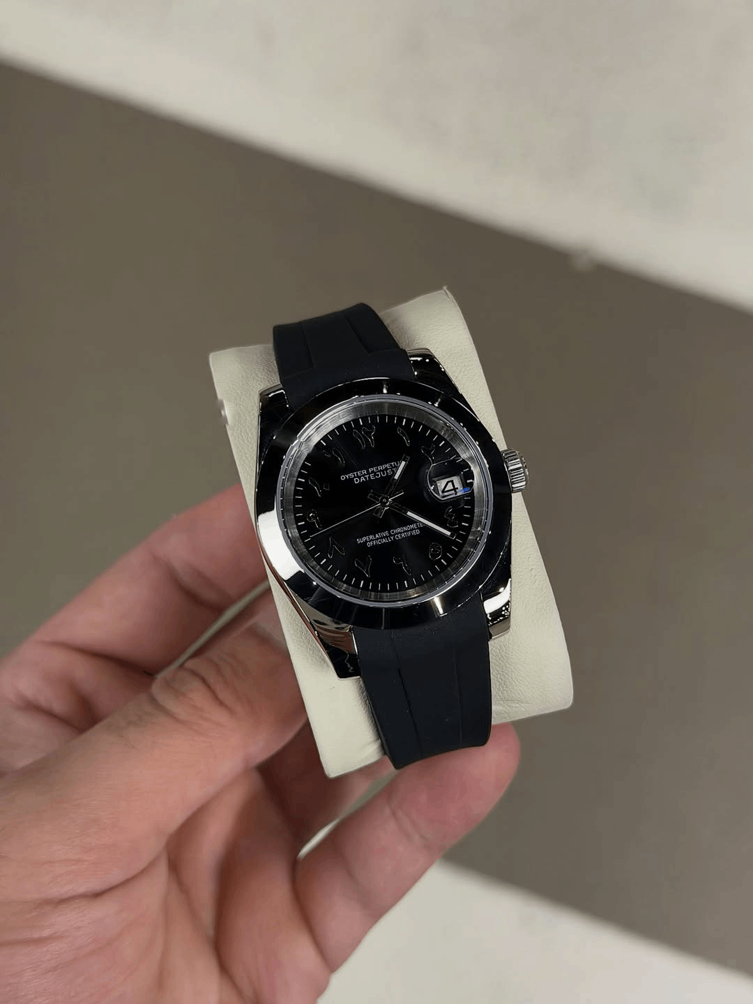 Classic Date Black Arabic Dial