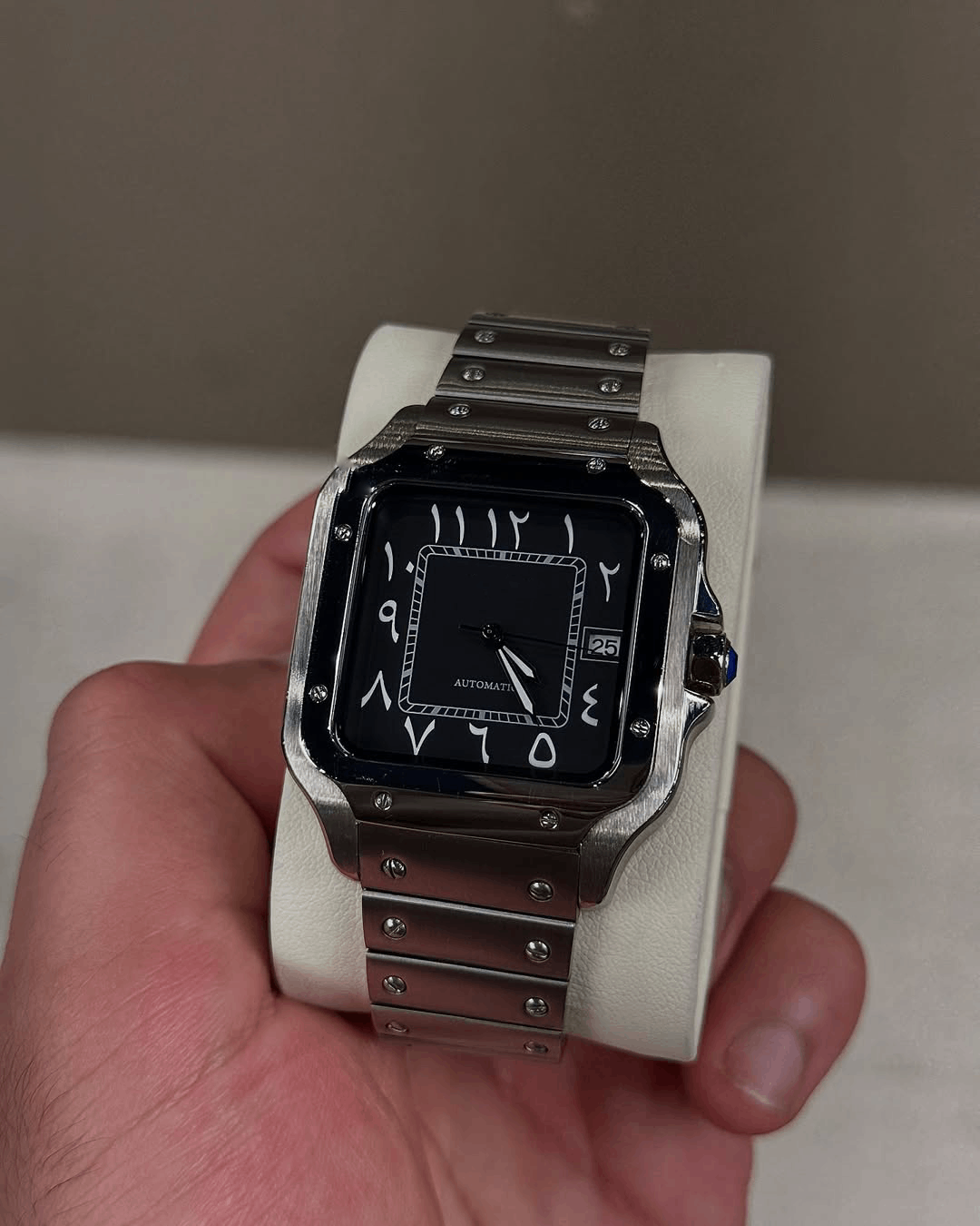 Square Black Arabic Dial