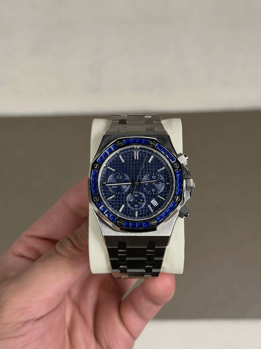 Octagonal Sapphire Blue Dial