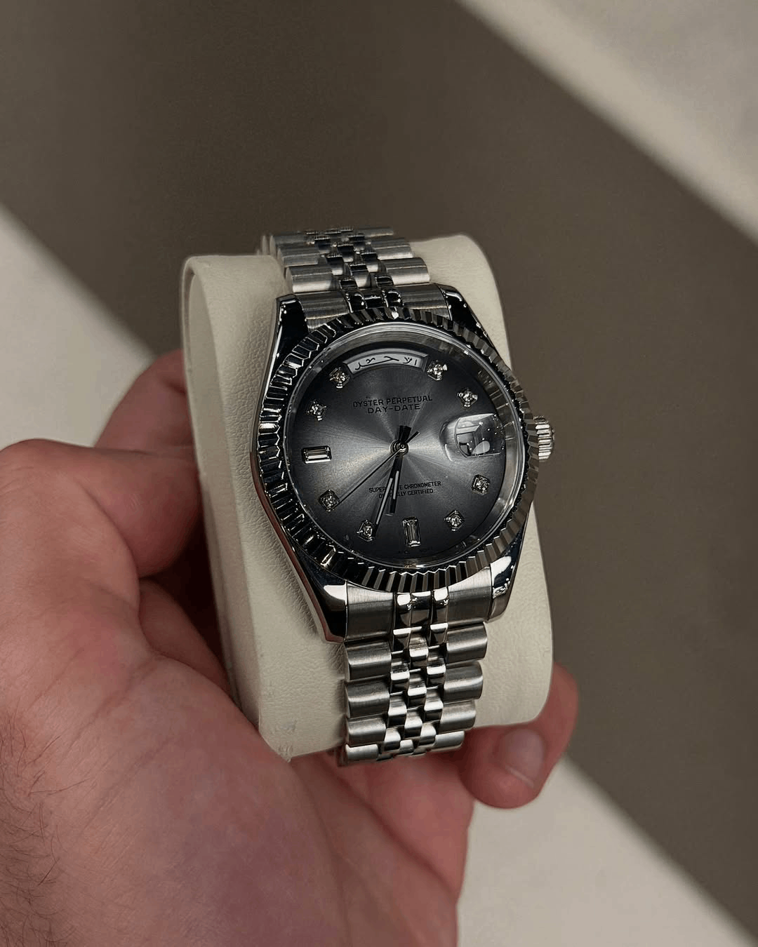 Day & Date Arctic Glaze Dial