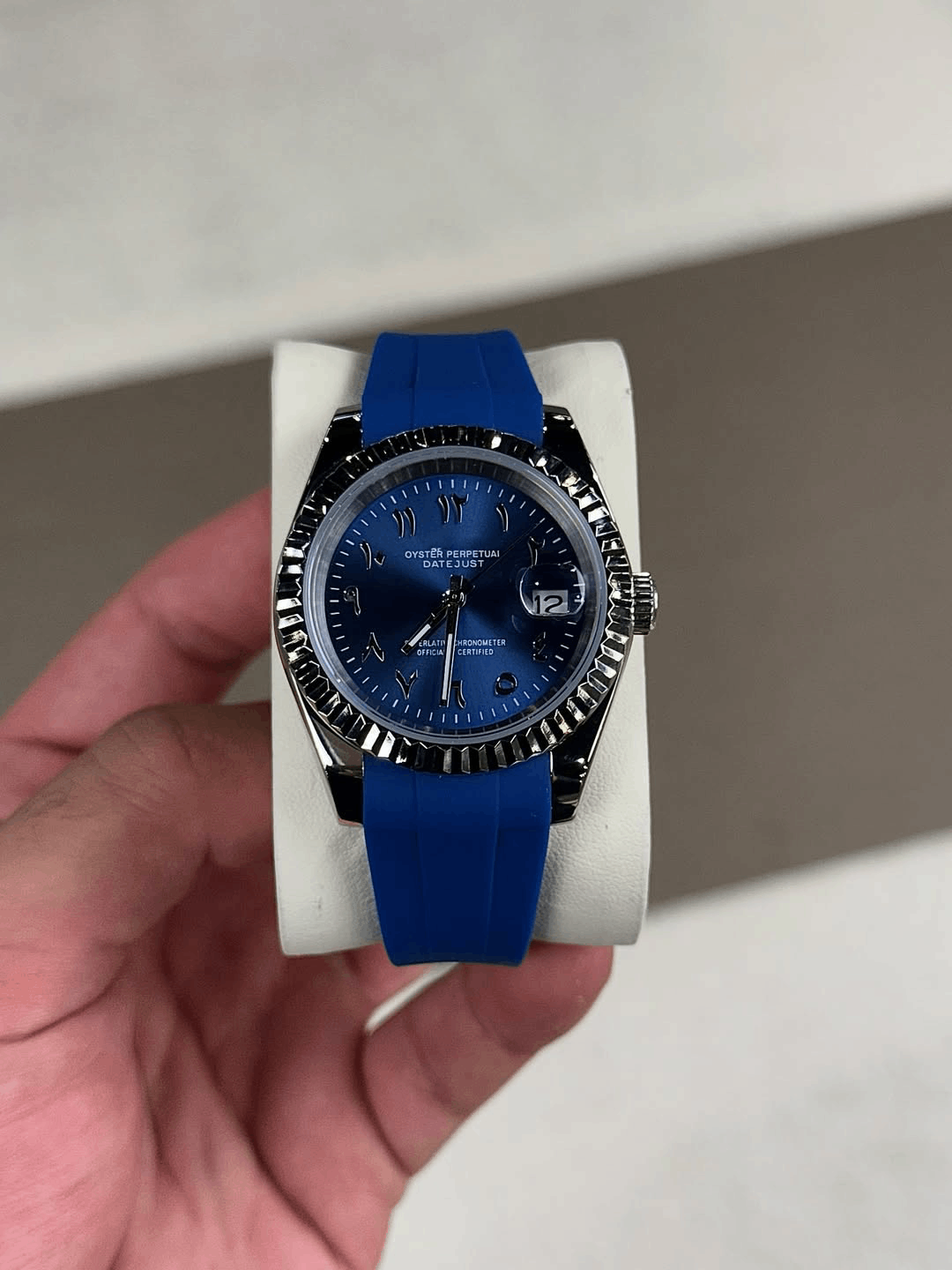 Classic Date Sapphire Blue Flex