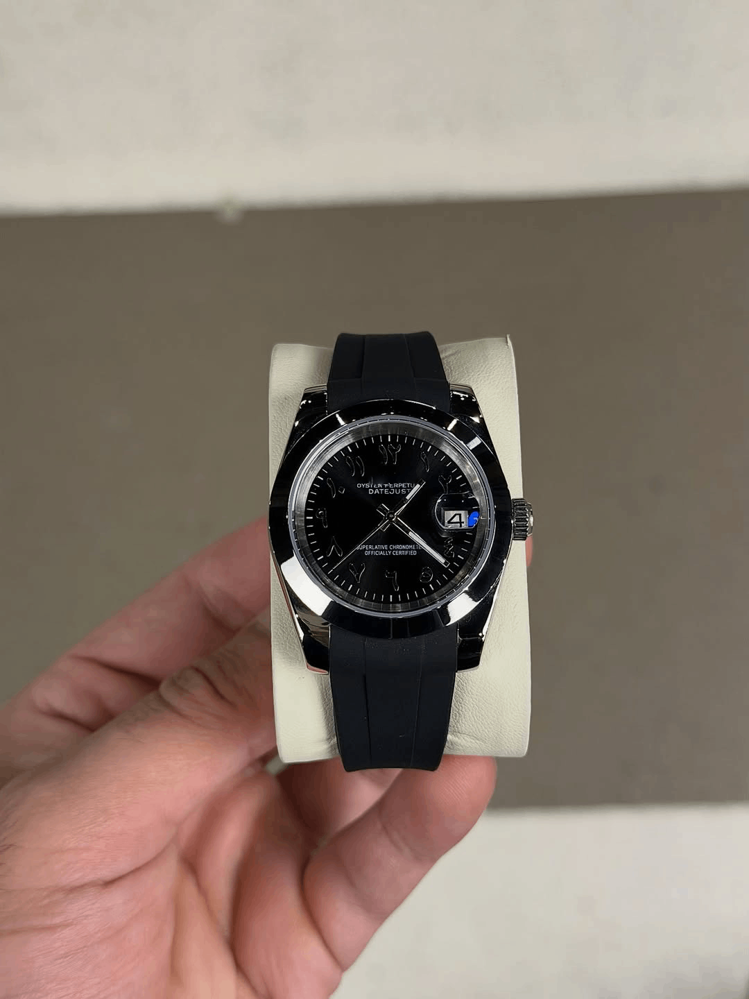 Classic Date Black Arabic Dial