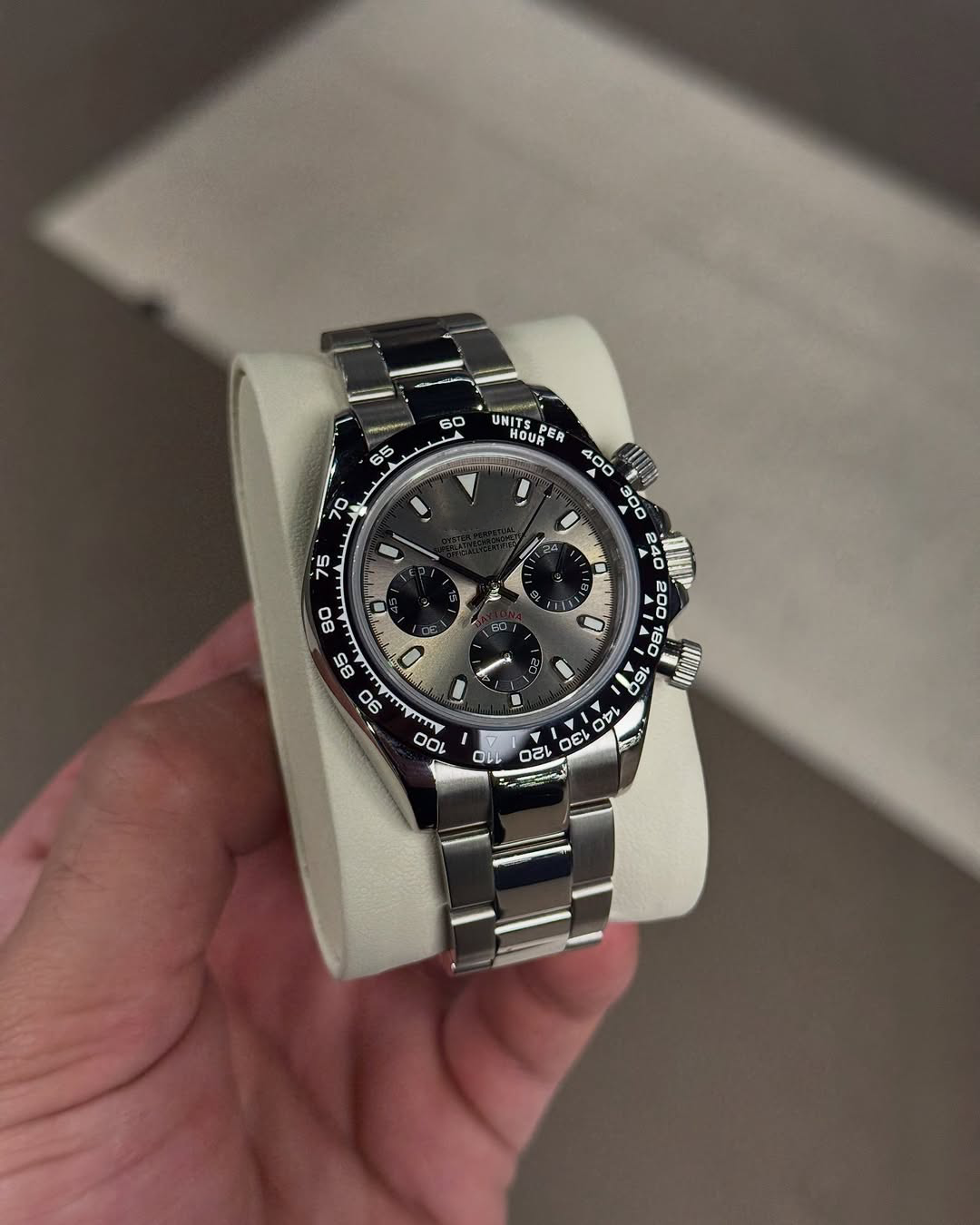 Chronograph Satin Grey Racer Dial