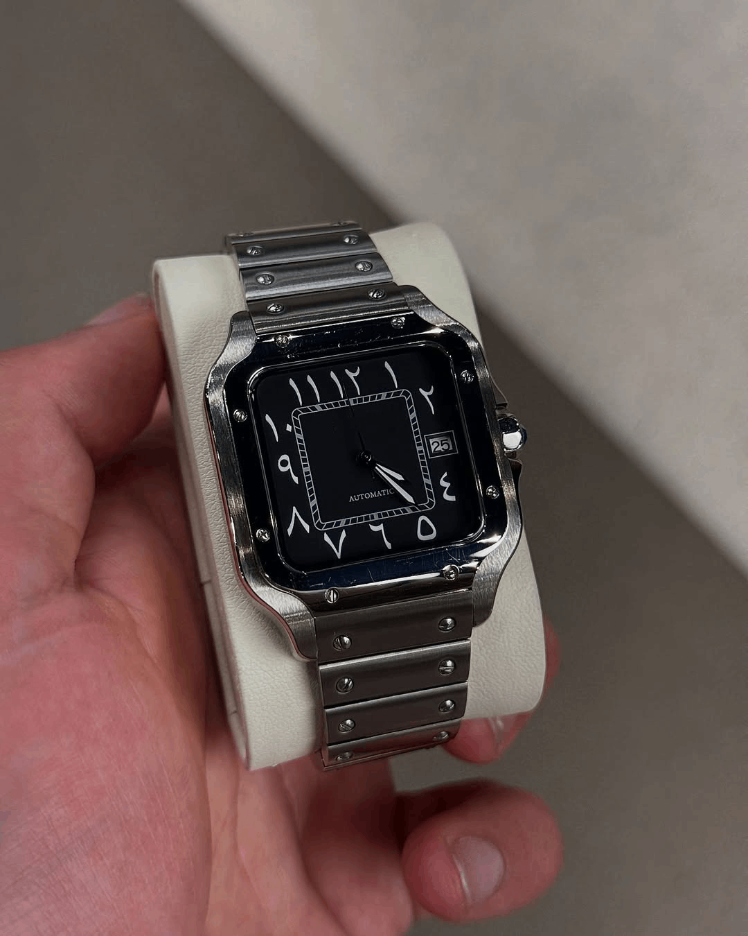 Square Black Arabic Dial