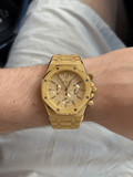 Octagonal Chronograph Frozen Gold