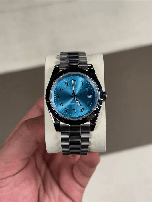 Classic Date Ice Blue Arabic Dial