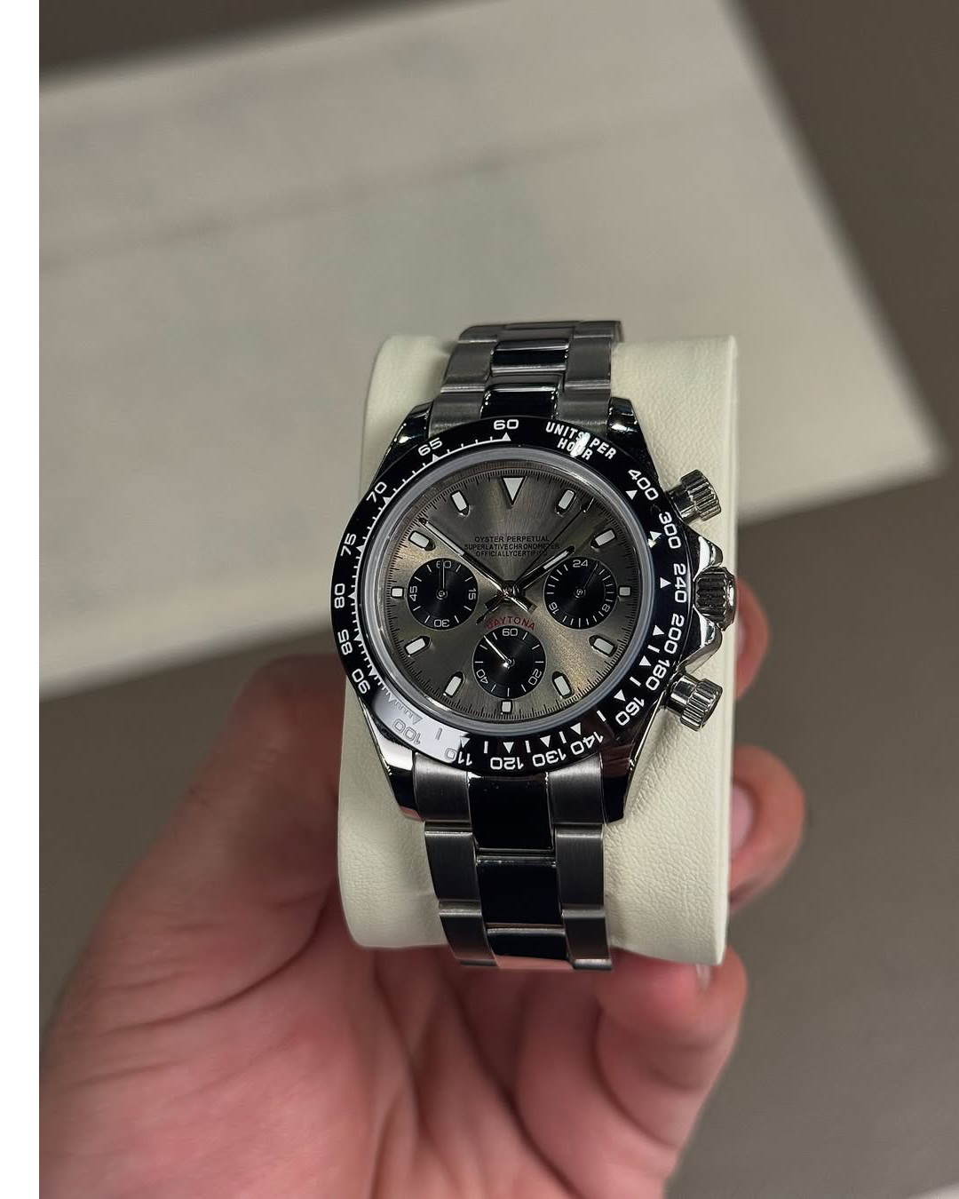 Chronograph Satin Grey Racer Dial
