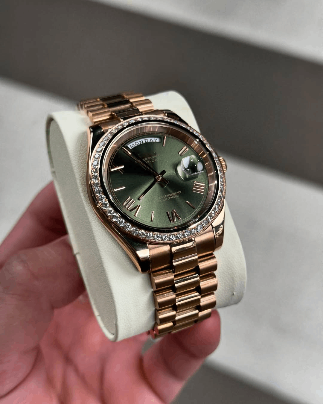 Day & Date Royal Olive Diamond