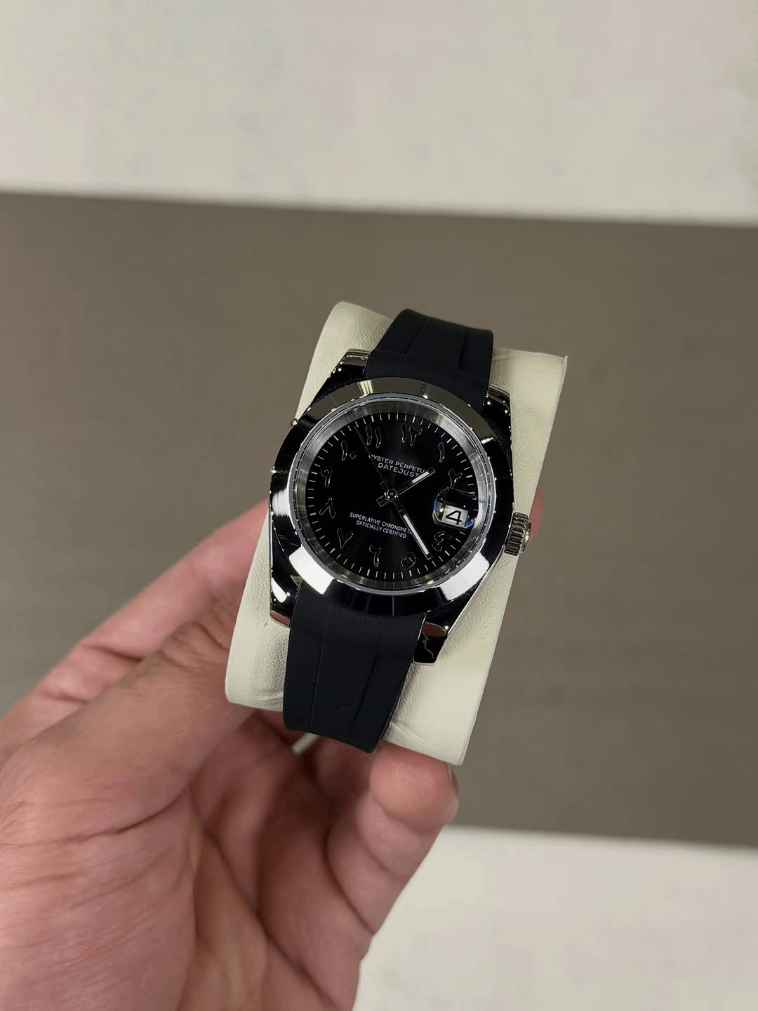 Classic Date Black Arabic Dial
